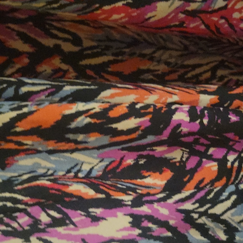 XXL Xhileration black, white, orange, and red colored dress. 100% polyester. - Picture 3 of 9